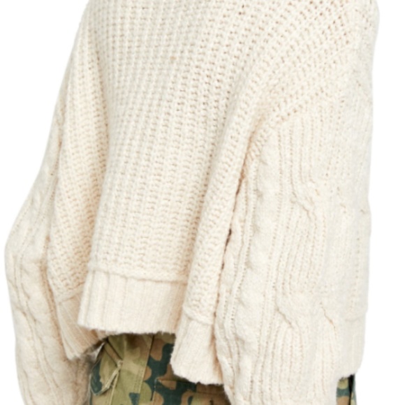NWT Free People Cable Knit Sweater - Picture 4 of 9